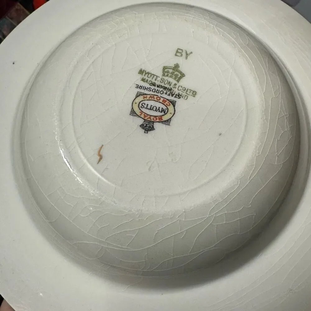 Vintage Myott Son & Company Royalty Pattern Bowls Set of 5